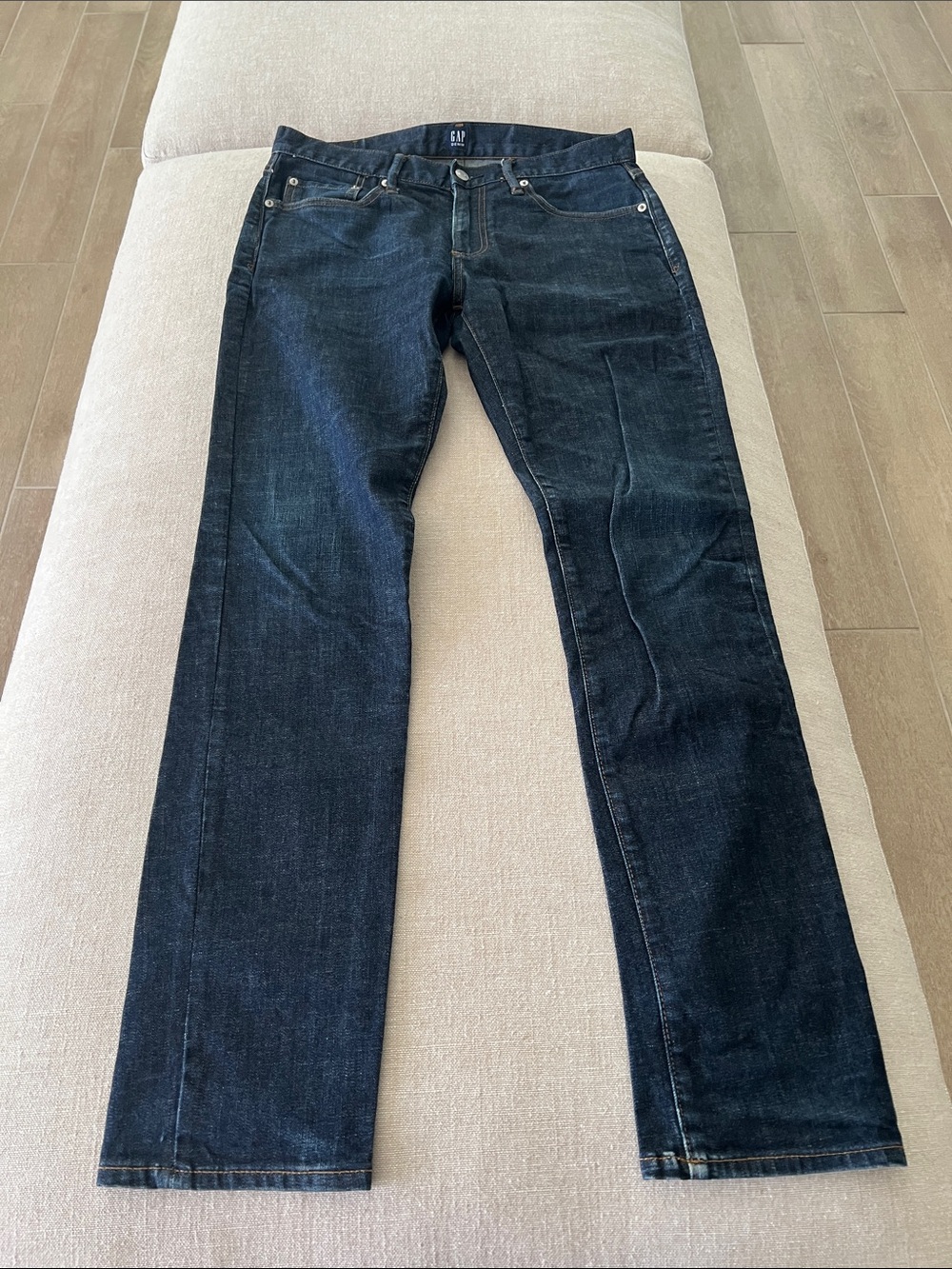 GAP Men's Dark Blue Slim fit Straight Leg Jeans 31X32
